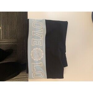 Love Yoga Baby Blue/black  Leggings  Duce Womens Size Medium Large